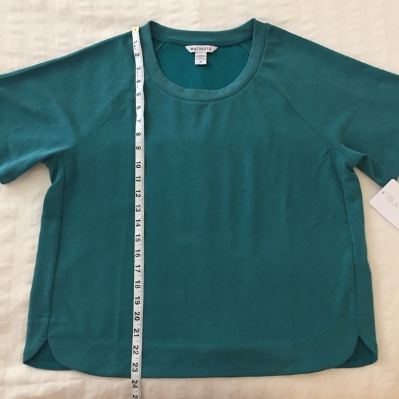 Athleta Green Seasoft Sweatshirt Tee - Picture 16 of 16